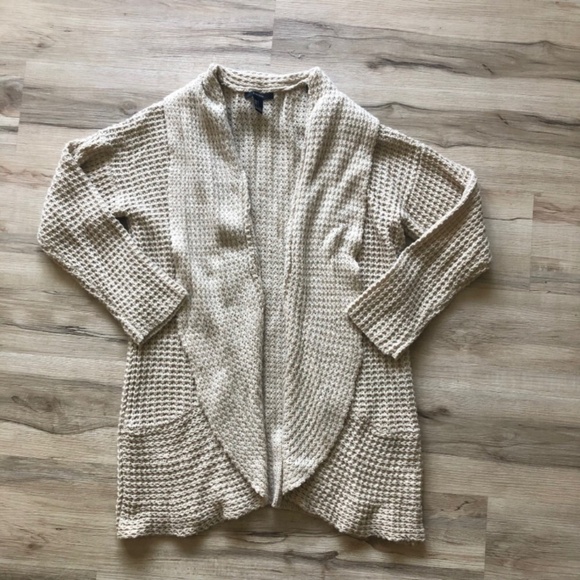 Forever 21 Knit Oatmeal Open Front Cardigan - Picture 1 of 7